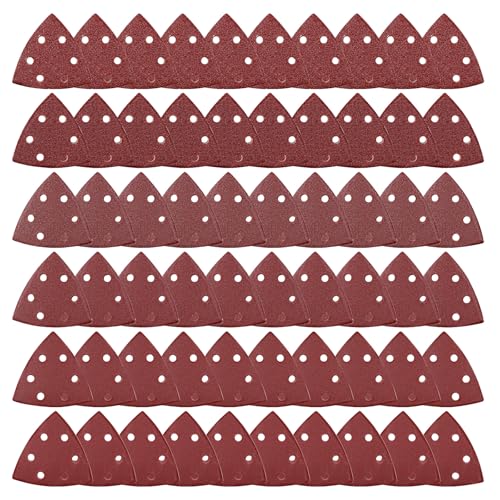 Apdvenk Schleifpapier Dreieckschleifer, 60 Blatt Delta Schleifpapier Klett 90x90x90mm Schleifdreiecke Schleifblätter 6 Loch, 10 x je Korn 40/60/80/120/180/240, für Deltaschleifer & Multischleifer Apdvenk Schleifpapier Dreieckschleifer, 60 Blatt Delta Schleifpapier Klett 90x90x90mm Schleifdreiecke Schleifblätter 6 Loch, 10 x je Korn 40/60/80/120/180/240, für Deltaschleifer & Multischleifer von Apdvenk