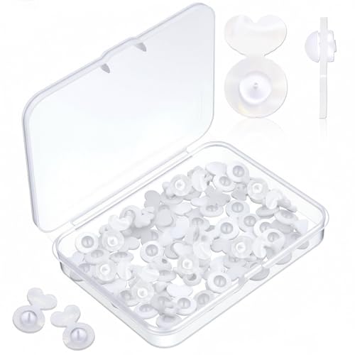 Transparente Silikon-Ohrring-Verschlüsse für schwere Ohrringe, 32 Stück, Gummi-Ohrring-Heber, Sicherheits-Rückenpolster, Rücklaufstopper, Ohrringe, Ersatz für Fischhaken, Ohren, Hängeohren – Liebe Transparente Silikon-Ohrring-Verschlüsse für schwere Ohrringe, 32 Stück, Gummi-Ohrring-Heber, Sicherheits-Rückenpolster, Rücklaufstopper, Ohrringe, Ersatz für Fischhaken, Ohren, Hängeohren – Liebe von Aphumedc