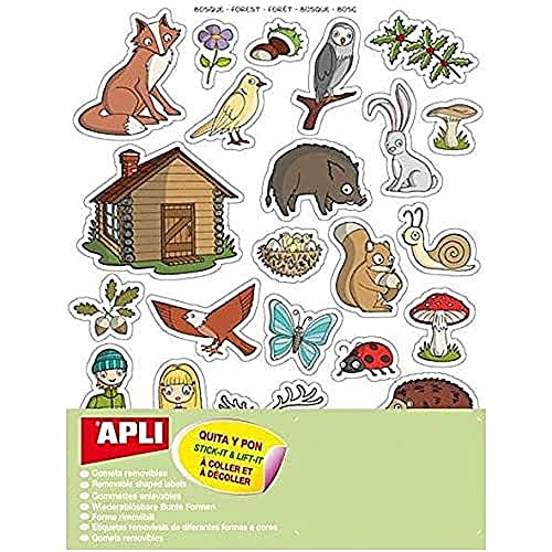 APLI 11444 – Aufkleber zum Entfernen des Waldes – 12 Blatt Aufkleber APLI 11444 – Aufkleber zum Entfernen des Waldes – 12 Blatt Aufkleber von APLI Kids