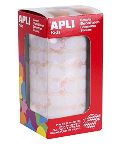 APLI Kids 11903 10,5 mm runde weiße Gummirolle von APLI Kids