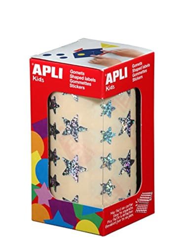 APLI Kids Stern - 12,5 + 19,5 mm estrella Holographisch von APLI Kids