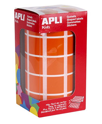 APLI Kids quadratisch - 20 mm cuadrado orange von APLI Kids