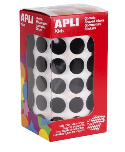 APLI Kids rund - 15 mm redonda Schwarz von APLI Kids