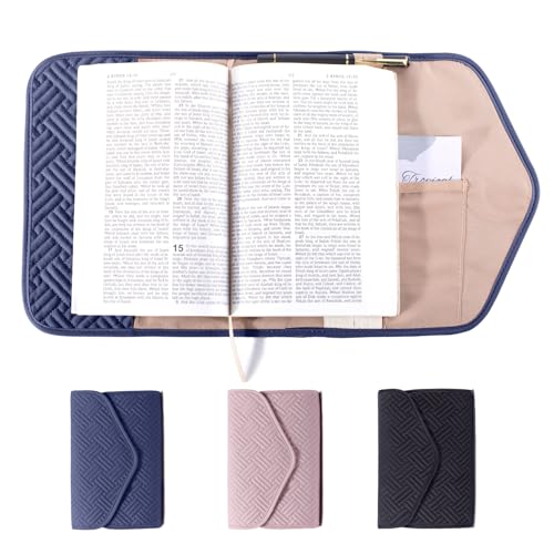 APLUFINE Wiederverwendbarer Buchumschlag mit Magnetverschluss, verstellbare Buchhülle für Taschenbuch & Hardcover, Buchschoner mit Tragetasche von Aplufine