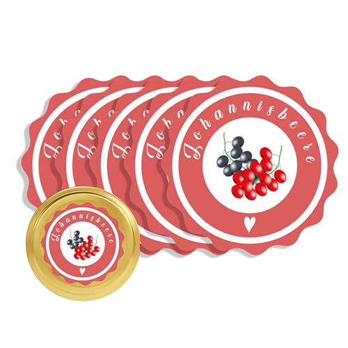Apoidea – Marmeladen Etiketten selbstklebend 36 Stück/hochwertige Etiketten für Marmeladengläser/Aufkleber Marmeladengläser/Runde Etiketten selbstklebend Marmelade - Johannisbeer Apoidea – Marmeladen Etiketten selbstklebend 36 Stück/hochwertige Etiketten für Marmeladengläser/Aufkleber Marmeladengläser/Runde Etiketten selbstklebend Marmelade - Johannisbeer von Apoidea