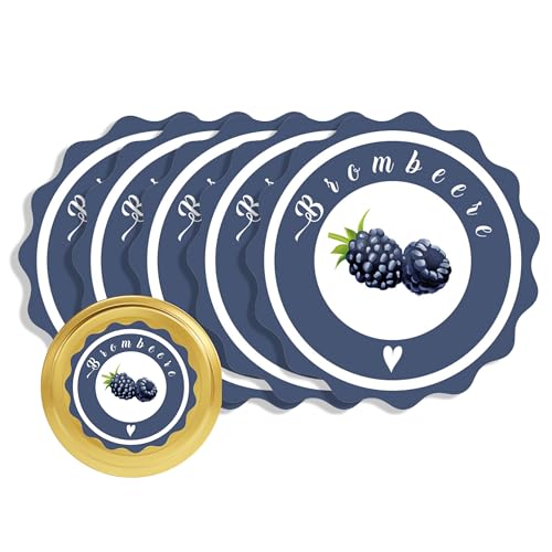 Apoidea – Marmeladen Etiketten selbstklebend 48 Stück/hochwertige Etiketten für Marmeladengläser/Aufkleber Marmeladengläser/Runde Etiketten selbstklebend Marmelade - Brombeer Apoidea – Marmeladen Etiketten selbstklebend 48 Stück/hochwertige Etiketten für Marmeladengläser/Aufkleber Marmeladengläser/Runde Etiketten selbstklebend Marmelade - Brombeer von Apoidea