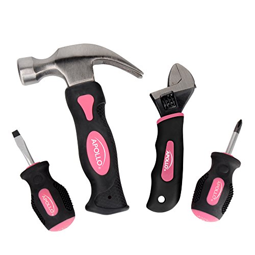 Apollo Tools DT0240P Werkzeugset, Karbonstahl, Rose, 4 pc von Apollo