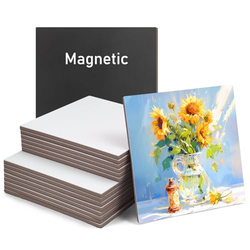 Magnetische Leinwandtafeln, 7,5 x 7,5 cm, kleine quadratische Leinwände, kleine Leinwände, runde Leinwände für Ölgemälde, Schulprojekte, DIY, dekorativer Kühlschrank, Geburtstagspartys, 15 Stück Magnetische Leinwandtafeln, 7,5 x 7,5 cm, kleine quadratische Leinwände, kleine Leinwände, runde Leinwände für Ölgemälde, Schulprojekte, DIY, dekorativer Kühlschrank, Geburtstagspartys, 15 Stück von Apoukmty