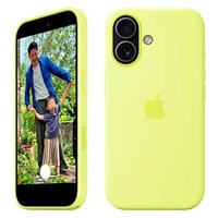 Apple Silikon Case mit MagSafe Handy-Cover für Apple iPhone 17 neongelb von Apple