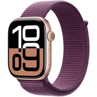 Apple Watch Series 10 46 mm Aluminium (GPS+Cellular) Sport Loop  pflaume, roségold von Apple