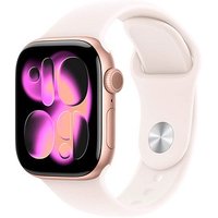 Apple Watch Series 11 42 mm Aluminium (GPS) Sportarmband M/L  blassrosa, roségold von Apple