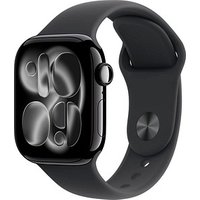 Apple Watch Series 11 42 mm Aluminium (GPS+Cellular) Sportarmband M/L  schwarz, diamantschwarz von Apple