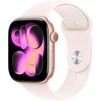 Apple Watch Series 11 46 mm Aluminium (GPS) Sportarmband S/M  blassrosa, roségold von Apple