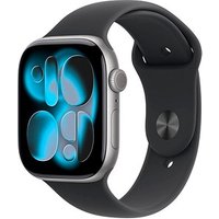 Apple Watch Series 11 46 mm Aluminium (GPS) Sportarmband S/M  schwarz, space schwarz von Apple