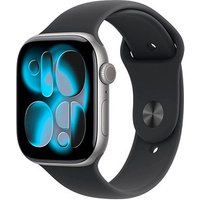 Apple Watch Series 11 46 mm Aluminium (GPS+Cellular) Sportarmband M/L  schwarz, space gray von Apple