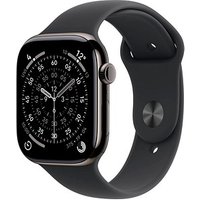 Apple Watch Series 11 46 mm Titan (GPS+Cellular) Sportarmband M/L  schwarz, schiefer von Apple