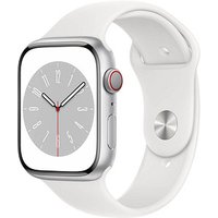 Apple Watch Series 8 45 mm (GPS + Cellular)  silber, weiß von Apple