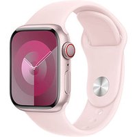 Apple Watch Series 9 41 mm Aluminium (GPS+Cellular) Sportarmband S/M  pink von Apple