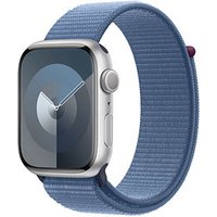 Apple Watch Series 9 45 mm Aluminium (GPS) Sport Loop  silber, sturmblau von Apple