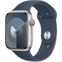 Apple Watch Series 9 45 mm Aluminium (GPS+Cellular) Sportarmband M/L  silber von Apple