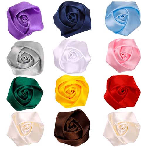 Yaka 20 Stück handgefertigte Stereo-Rosenblüten zum Selbermachen, Kopfschmuck, Blumen, Stirnbänder, Clips, Rose, Hochzeitsdekoration, Haarschleife, Applikationen, Basteln, Nähzubehör (mehrfarbig) Yaka 20 Stück handgefertigte Stereo-Rosenblüten zum Selbermachen, Kopfschmuck, Blumen, Stirnbänder, Clips, Rose, Hochzeitsdekoration, Haarschleife, Applikationen, Basteln, Nähzubehör (mehrfarbig) von Applique
