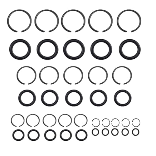 5 Einheiten Halteringe mit O-Ring für Druckluftschlüssel, geeignet für 3/8 1/2 3/4 1 Werkzeuge (3/4) von Aprilsunnyzone