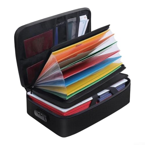 Feuerfeste Dokumententasche mit 7 organisierten Taschen, wasserdichtes Design für Dokumentensicherheit Feuerfeste Dokumententasche mit 7 organisierten Taschen, wasserdichtes Design für Dokumentensicherheit von Aprilsunnyzone