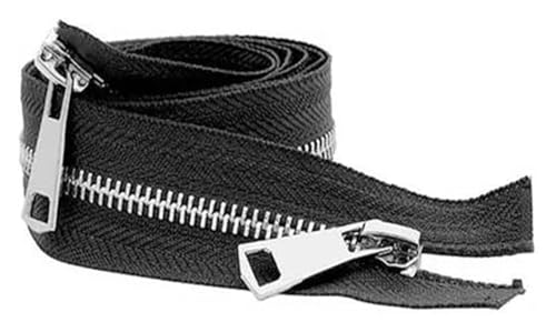 ApuaVireo&Co 5# Nähen Metall Nylon Reißverschlüsse Open-End Doppel Sliders 20-80cm Multicolor(Black,Gold Zipper 80Cm) von ApuaVireo&Co