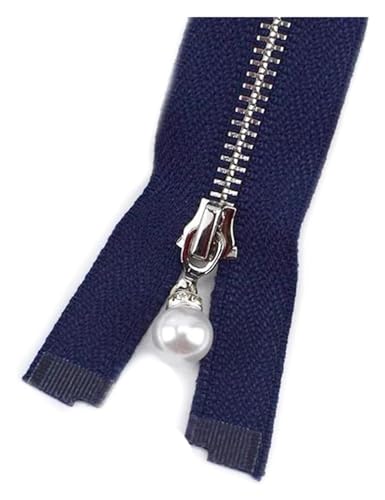 ApuaVireo&Co Metall-Nähreißverschlüsse aus Nylon, 5 Stück, 15–70 cm, Verschiedene Größen, Mehrfarbig, for Heimwerkerarbeiten, Taschen, Schneiderei(Blue,Close End 25Cm) von ApuaVireo&Co