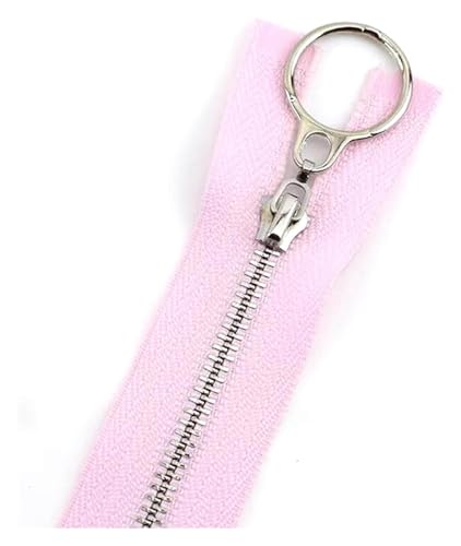 ApuaVireo&Co Nylon-Reißverschlüsse mit Metallzähnen, 5 Stück, Mehrfarbig, 15–70 cm, for DIY-Näharbeiten, Basteln, Taschen(Pink Type 2,Close End 18Cm) von ApuaVireo&Co