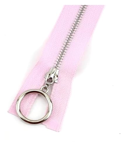 ApuaVireo&Co Nylon-Reißverschlüsse mit Metallzähnen, 5 Stück, Mehrfarbig, 15–70 cm, for DIY-Näharbeiten, Basteln, Taschen(Roze,Close End 20Cm) von ApuaVireo&Co