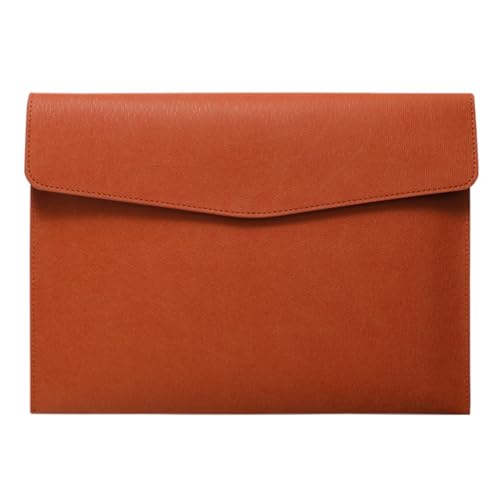 PU Leder Umschlag Tasche Halter Dokumentenhalter aus PU-Leder, A4, Aktenordner, Umschlaghülle, Geldbeutel, mehrfarbig, 33 x 24 cm(Brown) von ApuaVireo&Co