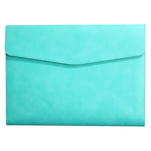 PU Leder Umschlag Tasche Halter Dokumentenhalter aus PU-Leder, Aktenordner, Umschlaghülle, mehrfarbig, 33 x 24 cm(Green) von ApuaVireo&Co
