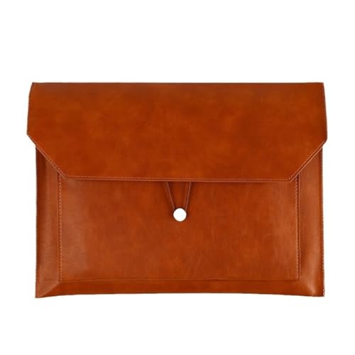 PU Leder Umschlag Tasche Halter Dokumententasche aus PU-Leder, 337 x 237 mm, mehrfarbig, 2er-Pack(Brown) von ApuaVireo&Co