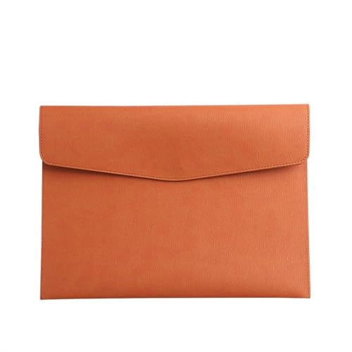PU Leder Umschlag Tasche Halter Dokumententasche aus PU-Leder, A4, Aktenaufbewahrung, Organizer, 245 x 330 mm, mehrfarbig, 2 Stück(Brown) von ApuaVireo&Co