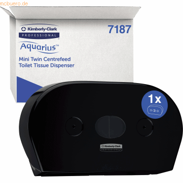 Aquarius Toilettenpapierspender Jumbo 7187 schwarz von Aquarius