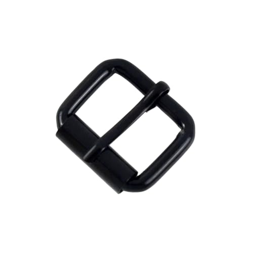 Aqxypas 10/20 Stück 13–38 mm Metall-Dornschnallen, Taschengurt, Verstellbarer Gürtelverschluss, Kette, rechteckiger Ring, Schuhe, Lederhaken, Zubehör(Black,38mm-20Pcs) von Aqxypas
