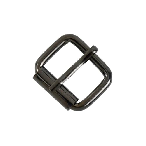 Aqxypas 10/20 Stück 13–38 mm Metall-Dornschnallen, Taschengurt, Verstellbarer Gürtelverschluss, Kette, rechteckiger Ring, Schuhe, Lederhaken, Zubehör(GunBlack,38mm-10Pcs) von Aqxypas