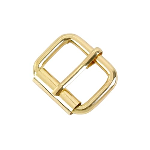Aqxypas 10/20 Stück 13–38 mm Metall-Dornschnallen, Taschengurt, Verstellbarer Gürtelverschluss, Kette, rechteckiger Ring, Schuhe, Lederhaken, Zubehör(LightGold,16mm-20Pcs) von Aqxypas