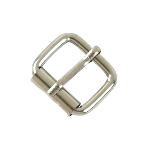 Aqxypas 10/20 Stück 13–38 mm Metall-Dornschnallen, Taschengurt, Verstellbarer Gürtelverschluss, Kette, rechteckiger Ring, Schuhe, Lederhaken, Zubehör(Silver,38mm-10Pcs) von Aqxypas