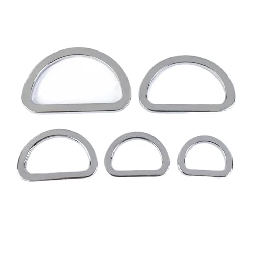 Aqxypas 10/20 Stück 16/20/25/32/38 mm Metall-OD-Ringschnallen for Flache Taschen, Geldbörsengurte, verstellbare Schnallen for Selbermachen von Kleidungsstücken(Chrome,38mm-20Pcs) von Aqxypas