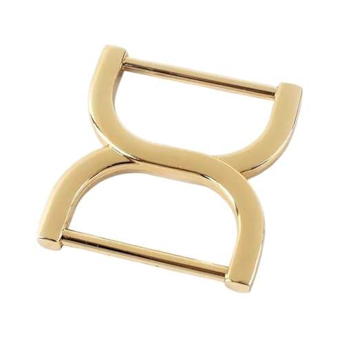 Aqxypas 5/10/20 Stücke 25mm Metall Tasche Strap Connector Schnallen Handtasche Einsteller Haken Kleidungsstück Gürtel Verschlüsse DIY Hardware Zubehör(LightGold,25mm-10Pcs) von Aqxypas