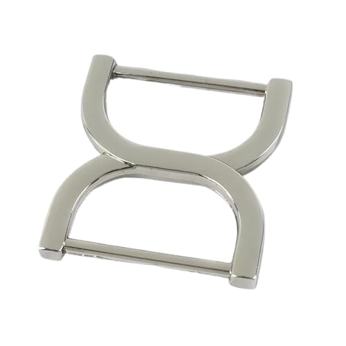 Aqxypas 5/10/20 Stücke 25mm Metall Tasche Strap Connector Schnallen Handtasche Einsteller Haken Kleidungsstück Gürtel Verschlüsse DIY Hardware Zubehör(Silver,25mm-5Pcs) von Aqxypas