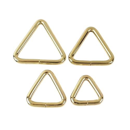 Aqxypas 5/10 Stück 20–38 mm Metallschnallen for Taschengurte, OD-Ringverschluss, Schlüsselanhänger, Haken, Druckknopf, DIY-Lederhandwerk, Zubehör(BF311-LightGold,20mm-5Pcs) von Aqxypas