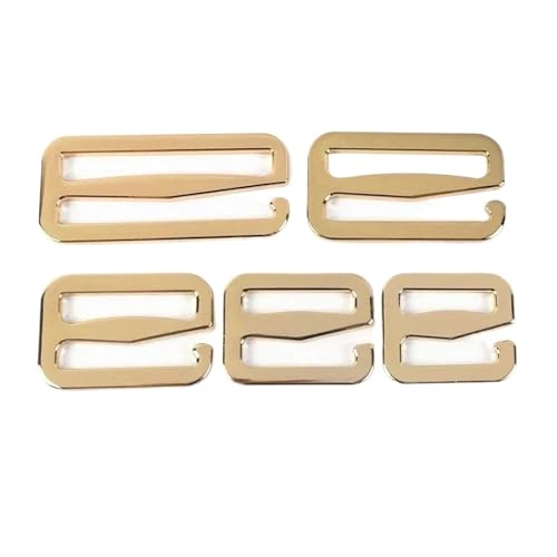 Aqxypas 5/10 Stück 20–50 mm Metall-Tri-Glide-Haken for Einstellen der Schnalle for Taschen, Gürtel, BH-Träger, Schiebeverschluss, Haken, DIY-Nähzubehör(LightGold,20mm-10Pcs) von Aqxypas