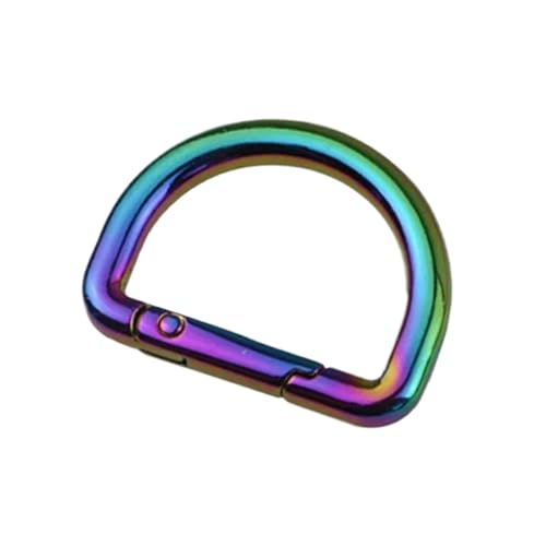 Aqxypas 5/10 Stück Metallschnallen for Taschengurte, D-Ringe, Verschluss, Gürtel, Gurtband, Clip, Schnalle, Feder, Schlüsselanhänger, Karabinerhaken, DIY-Zubehör(Colored,25mm-10Pcs) von Aqxypas