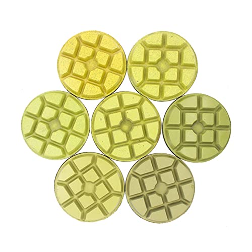 Aqxyxsw 3 teile/satz 3 Zoll/4 zoll Trocken Diamant Polierscheiben Set for Granit Stein Beton Marmor 50/100/200/400/800/1500/3000 fangzi (Size : 50, Color : 3 PCS_4 INCHES) von Aqxyxsw