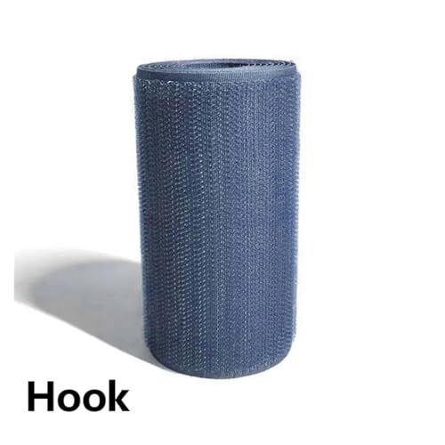 GUYTRM 10 cm Breites blaues Klettband ohne Klebstoff, Klettverschlussband for Nähen von Magic Tape Sticker Strap Couture Strip lingli(Only hook) von Aqxyxsw