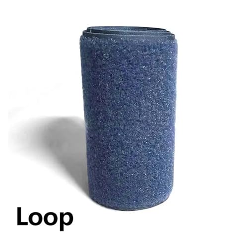 GUYTRM 10 cm Breites blaues Klettband ohne Klebstoff, Klettverschlussband for Nähen von Magic Tape Sticker Strap Couture Strip lingli(Only loop) von Aqxyxsw