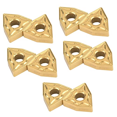 10pcs WNMG 431 CNC Drehmaschinen, Hohe Dichtebeschichtung, Edelstahlmaterial, Gute Verschleiß und Kollapswiderstand. Hergestellt aus Hochwertigem Carbid, Fest und Langlebig, für Höher von Aramox